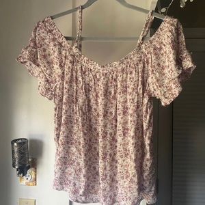 Floral off shoulder top
